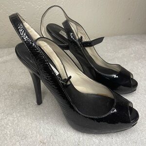 Steve Madden Black Patent Leather Stiletto Heels